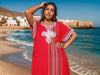 Red Berber Kaftan Dress – Handcrafted Moroccan Caftan for Women