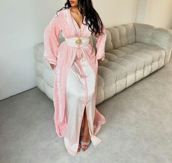 Custom Moroccan Caftan Wedding Dress – Personalised Luxury Takchita, Handcrafted Caftan Nikah Embroidery - made to order Kaftan Dress