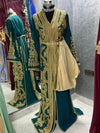 Green Moroccan Caftan Dress, Caftan for Women, Islamic Wedding, Moroccan Takchita Handmade Standard Size, Wedding Dress, Henna Nikah Dress