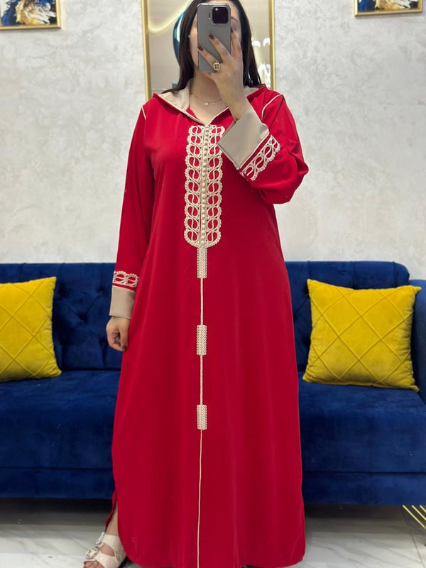 Beautiful Moroccan Jellaba Dress - Summer Collection 2025 Jallaba, Islamic Embroidered Moroccan Djellaba - Arabic Jalaba for Women