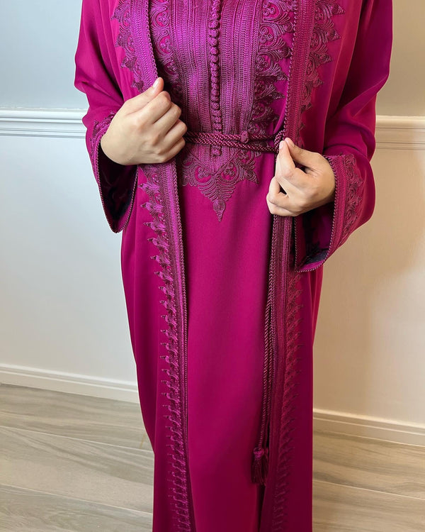 Custom Moroccan Caftan Wedding Dress – Personalised Luxury Takchita, Handcrafted Caftan Nikah Embroidery - made to order Kaftan Dress