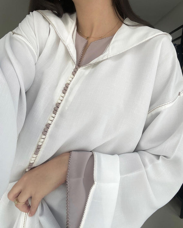 2 pieces Moroccan Jellaba Dress - Ramadan Collection 2025 Jallaba, Classy Embroidered Moroccan Djellaba - Eid al Fitr Jalaba for Women