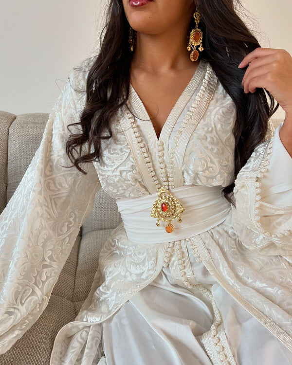 Custom Moroccan Caftan Wedding Dress – Personalised Luxury Takchita, Handcrafted Caftan Nikah Embroidery - made to order Kaftan Velvet Dress