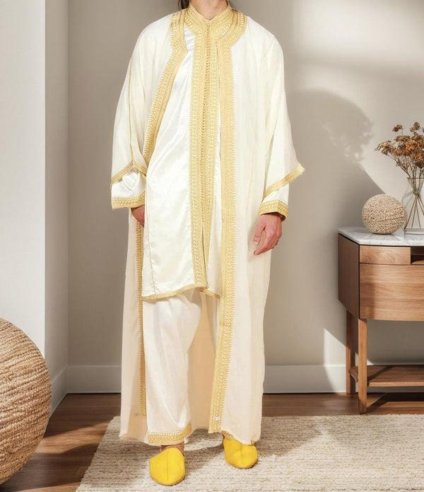 Moroccan Wedding Jabador for Men Outfit Set for Weddings & Special Events - Moroccan Outfit with Embroidered Details all sizes