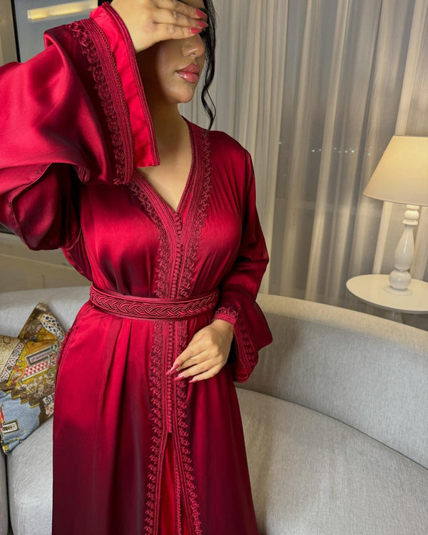 Custom Moroccan Caftan Wedding Dress – Made to order Luxury Takchita, Fancy Handcrafted Kaftan Embroidery - Custom made Nikah Dress - Bridal