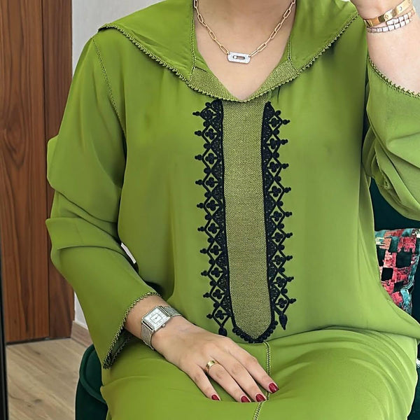 Authentic Moroccan Jellaba Dress - Ramadan Collection 2025 Jallaba, Classy Embroidered Moroccan Djellaba - Eid al Fitr Jalaba for Women