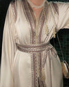 Custom made Moroccan Caftan Wedding Dress – Personalised Takchita, Handcrafted 2 pieces Caftan Nikah Embroidery - Qamis Kaftan Dress Ramadan