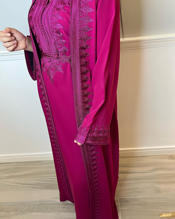 Custom Moroccan Caftan Wedding Dress – Personalised Luxury Takchita, Handcrafted Caftan Nikah Embroidery - made to order Kaftan Dress