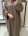 Moroccan Jellaba 2 pieces, Djellaba for Women Collection 2025, Cross stitch Embroidery Hooded Kaftan, Arabic Jellaba all Sizes dress