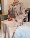 Moroccan Jellaba 2 pieces, Djellaba for Women Collection 2025, Cross stitch Embroidery Hooded Kaftan, Arabic Jellaba all Sizes dress