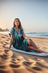 Blue Traditional Kaftan Dress – Handmade Moroccan Caftan for Women