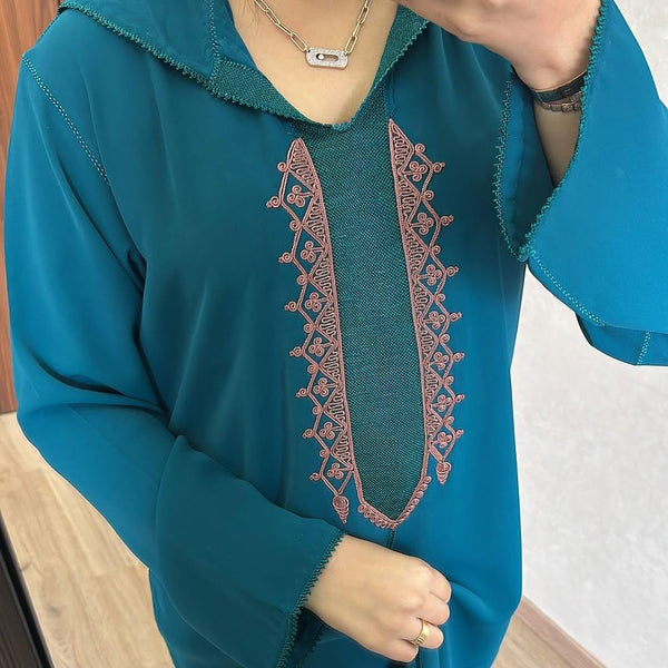 Authentic Moroccan Jellaba Dress - Ramadan Collection 2025 Jallaba, Classy Embroidered Moroccan Djellaba - Eid al Fitr Jalaba for Women