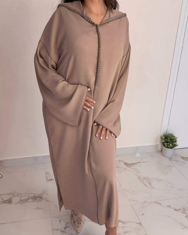 Trendy Moroccan Jellaba Dress - Ramadan Collection 2025 Jallaba, Classy Embroidered Moroccan Djellaba - Eid al Fitr Jalaba for Women