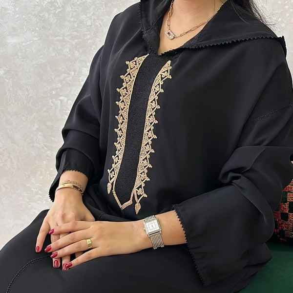 Authentic Moroccan Jellaba Dress - Ramadan Collection 2025 Jallaba, Classy Embroidered Moroccan Djellaba - Eid al Fitr Jalaba for Women