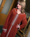 2 pieces Moroccan Jellaba Dress - Ramadan Collection 2025 Jallaba, Classy Embroidered Moroccan Djellaba - Eid al Fitr Jalaba for Women